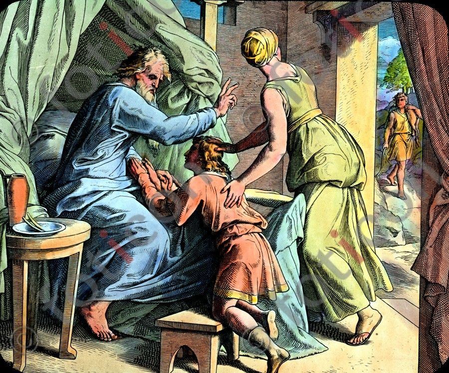 Isaak segnet Jakob | Isaac blesses Jacob (foticon-simon-045-028.jpg)